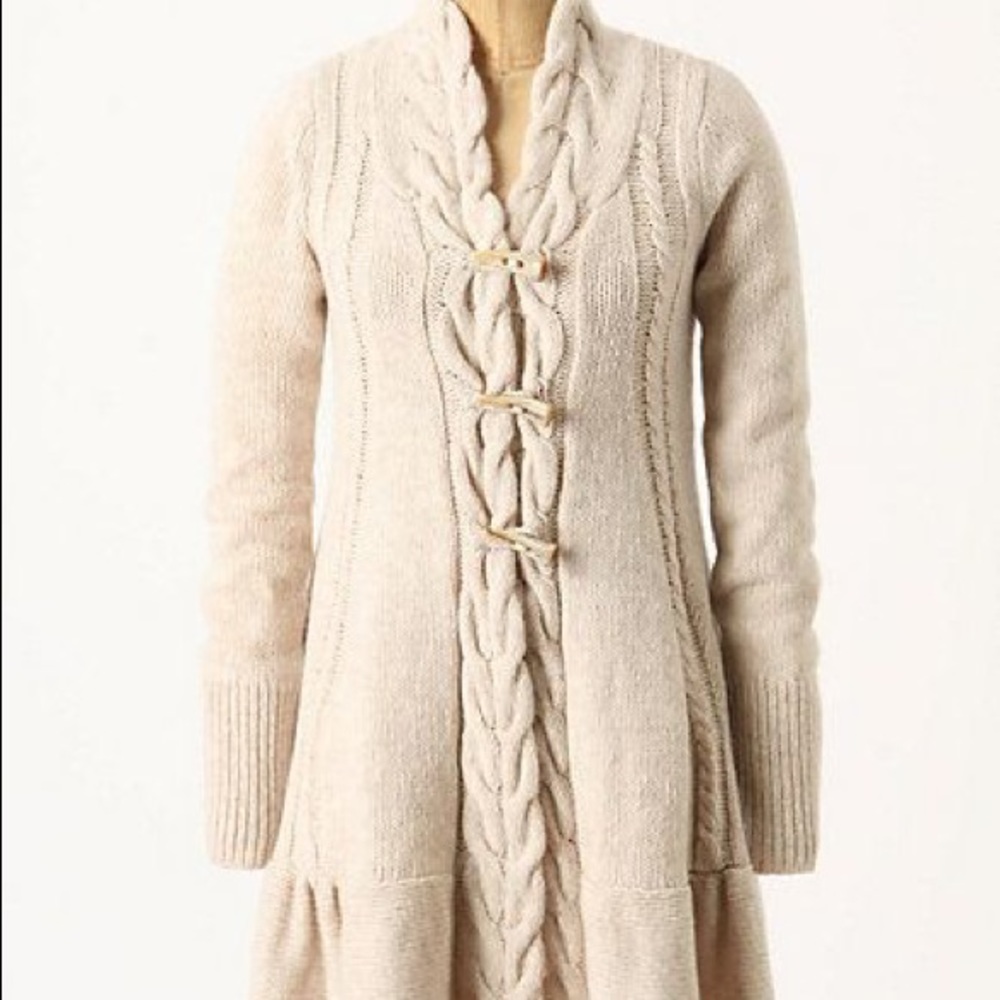Anthropologie: Like New! Toggle Button Sweatercoat - image 7